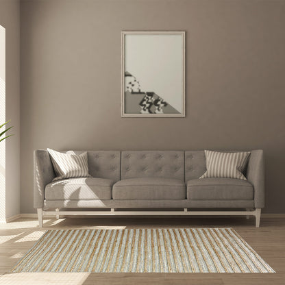 Earthy Elegance  Handknotted Jute & Wool Rug