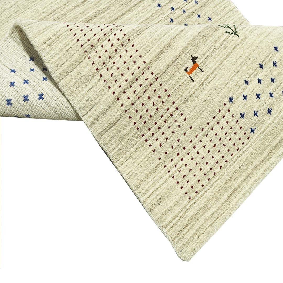 Whispering Threads Handloom Wool Runner.