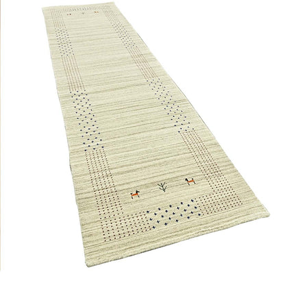 Whispering Threads Handloom Wool Runner.