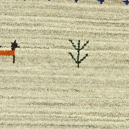 Whispering Threads Handloom Wool Runner.