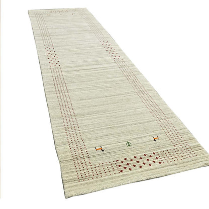 Whispering Threads Handloom Wool Runner.