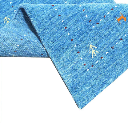 Whispering Threads Handloom Wool Runner.