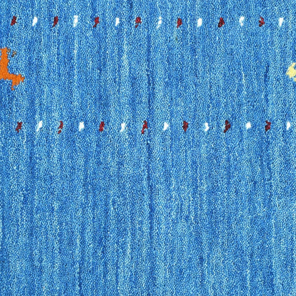 Whispering Threads Handloom Wool Runner.