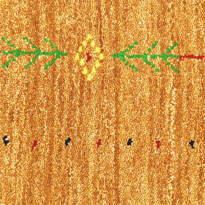 Whispering Threads Handloom Wool Runner.