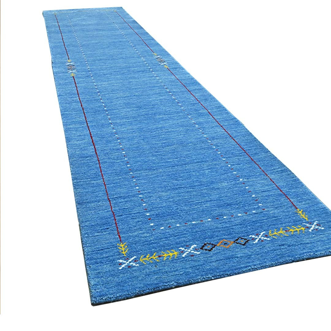 Whispering Threads Handloom Wool Runner.