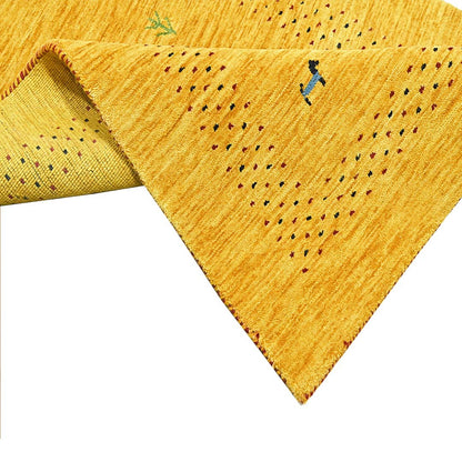 Whispering Threads Handloom Wool Runner.