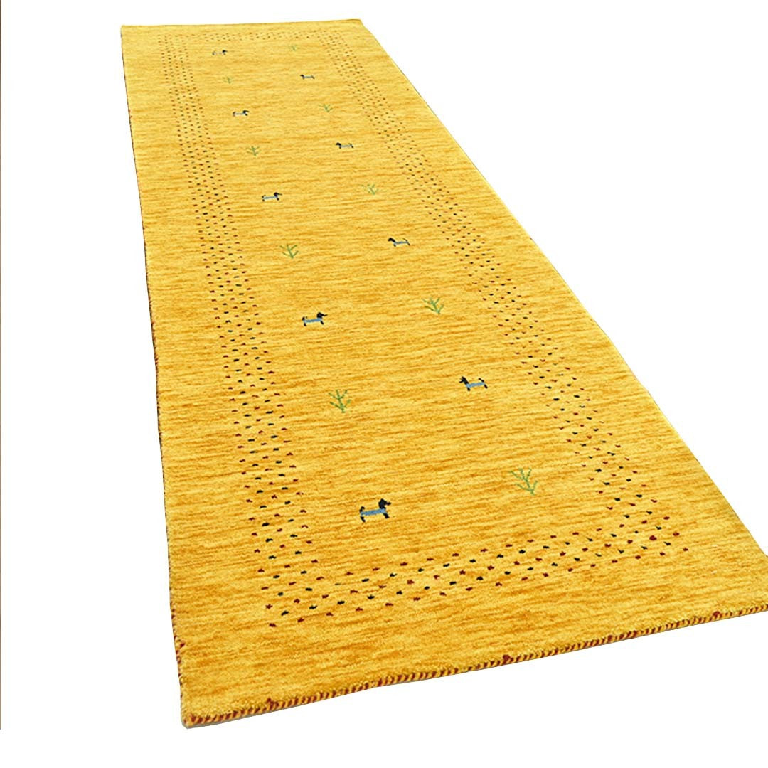 Whispering Threads Handloom Wool Runner.