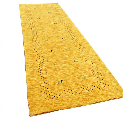 Whispering Threads Handloom Wool Runner.