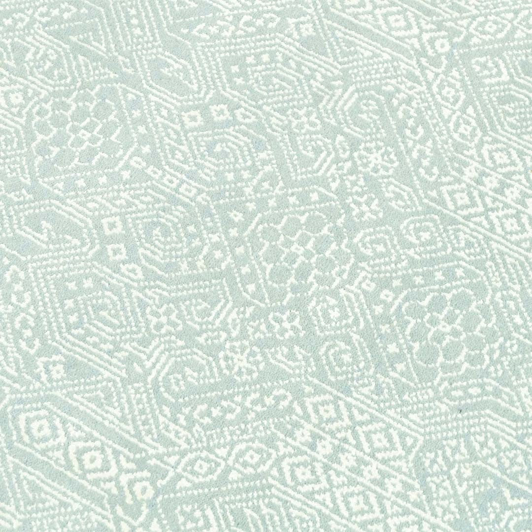 Handknotted Wool/Viscose Rug.