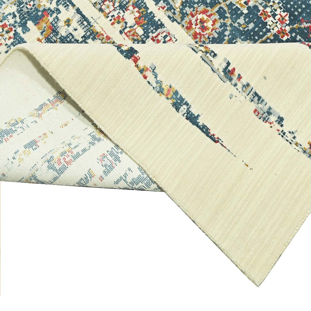 Handknotted Wool/Viscose Rug.