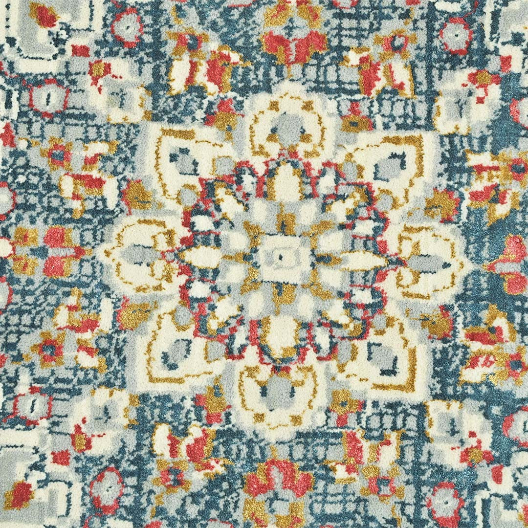 Handknotted Wool/Viscose Rug.
