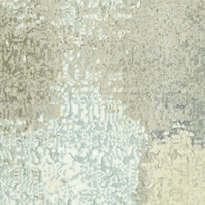 Handknotted Beige, Grey & Ivory Colour Wool/Viscose Rug