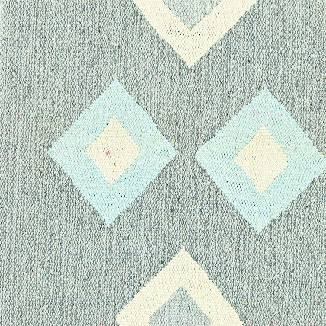 Harmony In Hues Handknotted  Cotton Flat Weave.