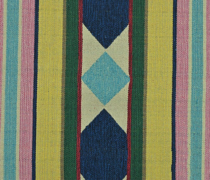 Harmony In Hues Handknotted  Cotton Flat Weave.