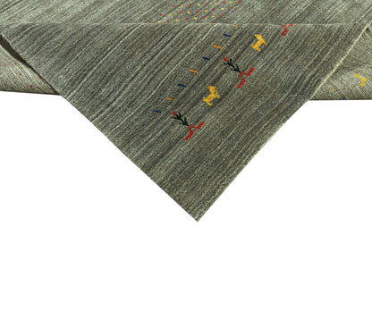 Harmony In Hues Handloom Wool/Viscose Rug.