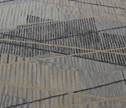 Cosmic Collection- Handtufted Modern Rust Colour Wool Rug