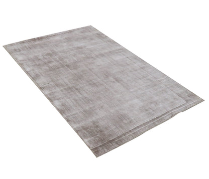 Cosmic Collection- Handloom Modern Silver Colour Viscose Rug