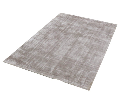Cosmic Collection- Handloom Modern Silver Colour Viscose Rug