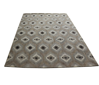Harmonize - Handtufted Traditional Black & Grey Colour Wool Rug