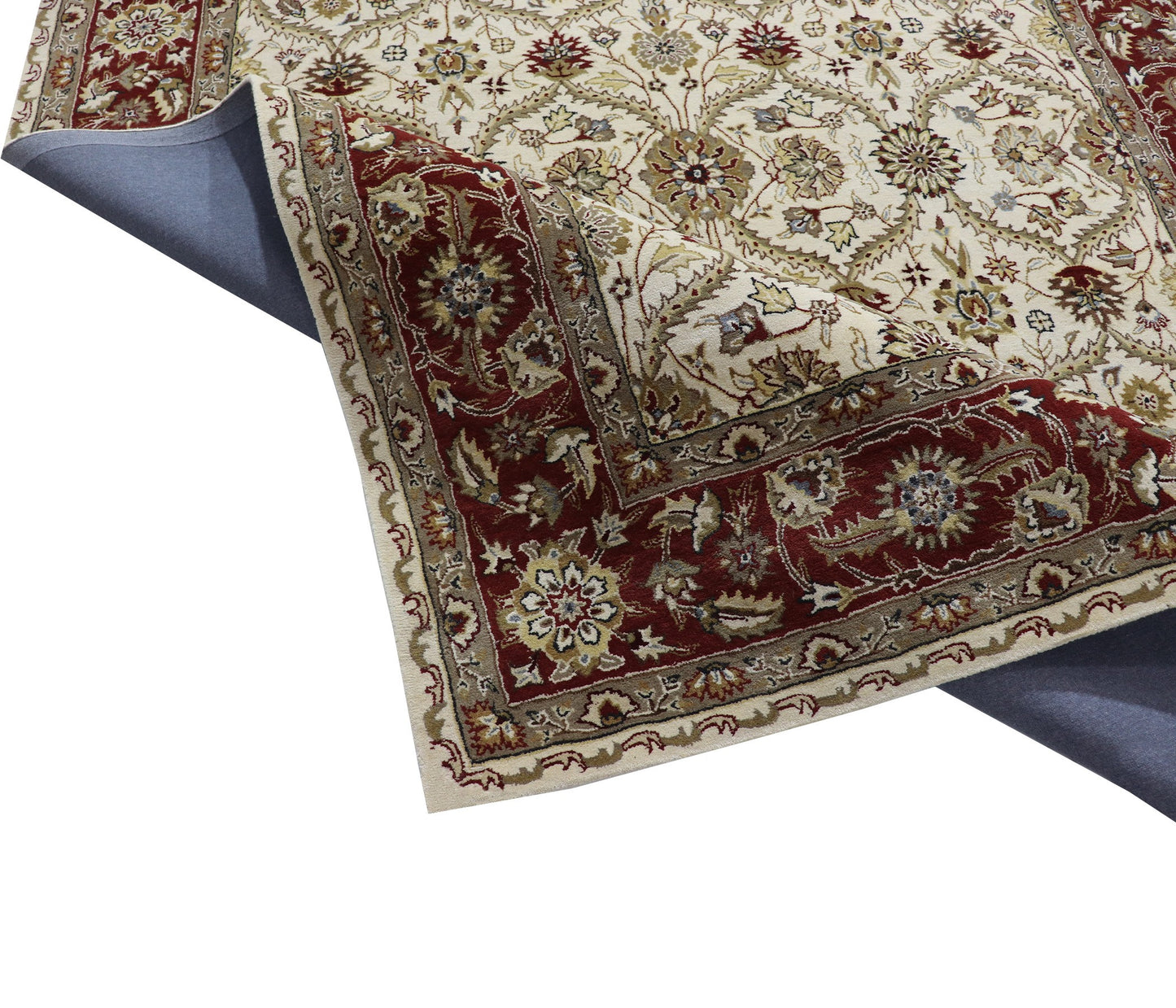 Harmonize - Handtufted Traditional Ivory & Red Colour Wool Rug