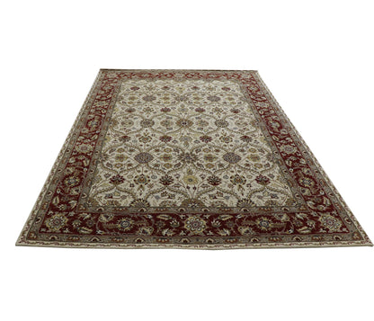 Harmonize - Handtufted Traditional Ivory & Red Colour Wool Rug