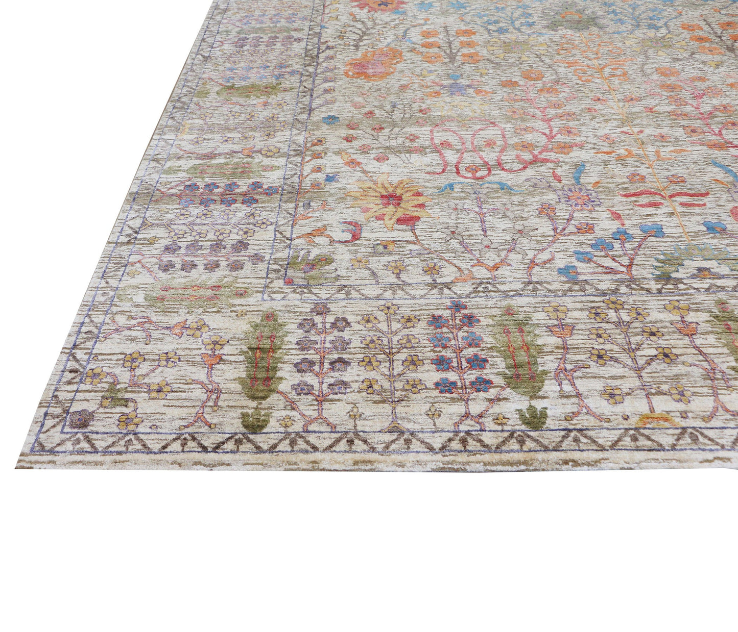 Artisan Weaves Handknotted Hand Spun Wool/Viscose