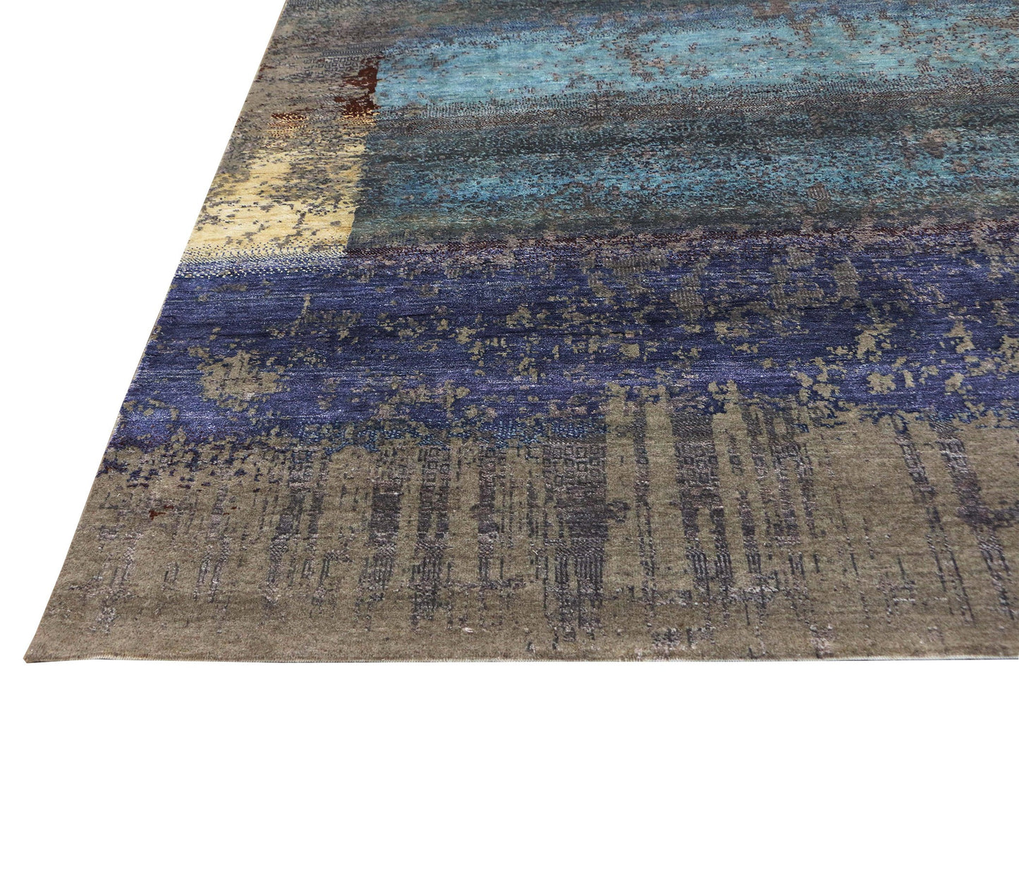 Artisan Weaves Handknotted Handspun Wool/Viscose