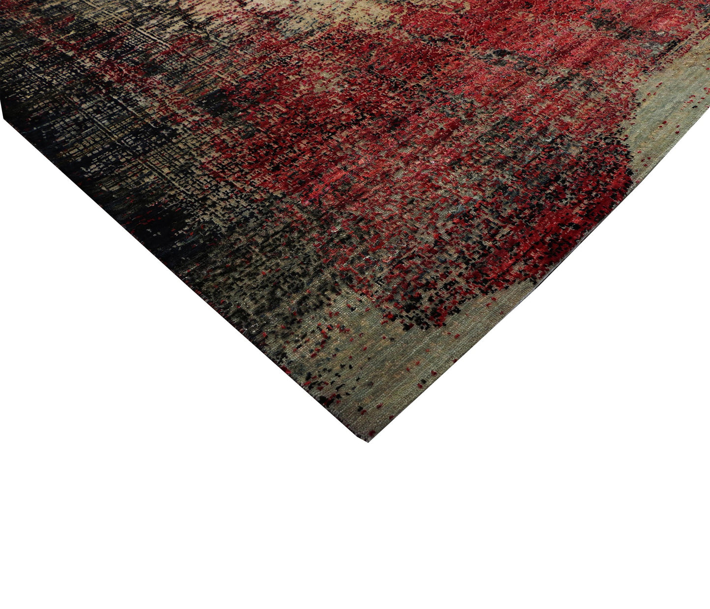 Artisan Weaves Handknotted Handspun Wool/Natural Silk