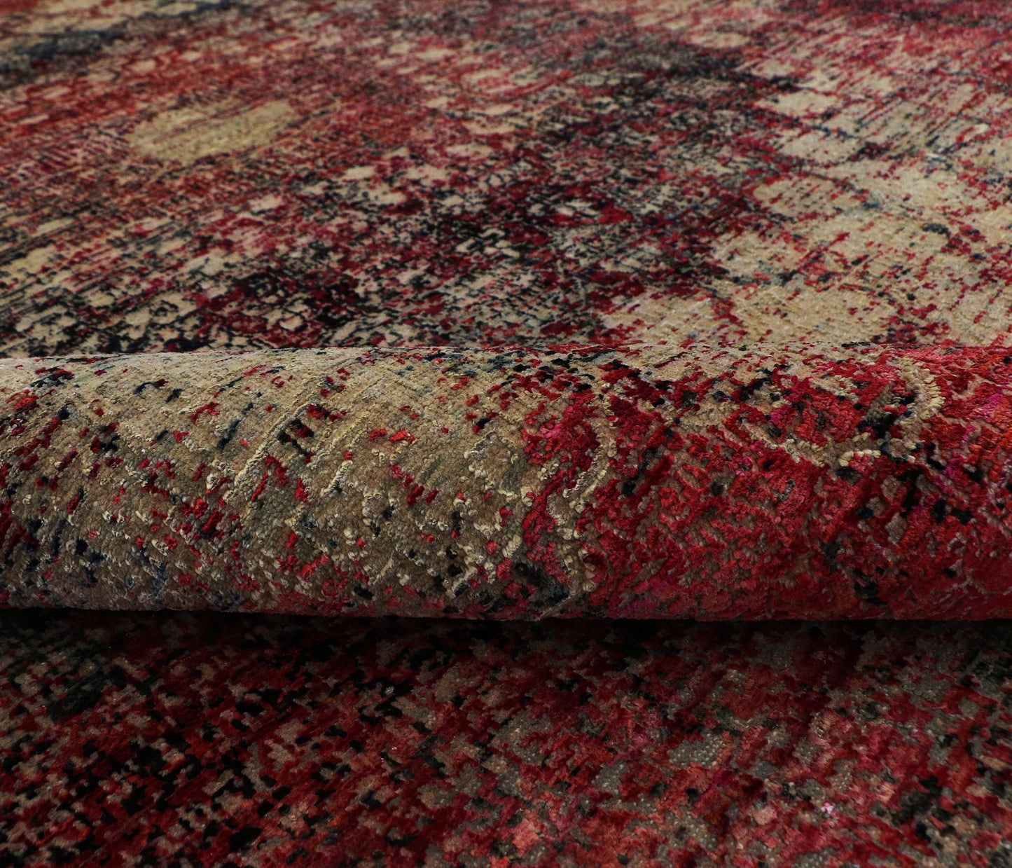 Artisan Weaves Handknotted Handspun Wool/Natural Silk