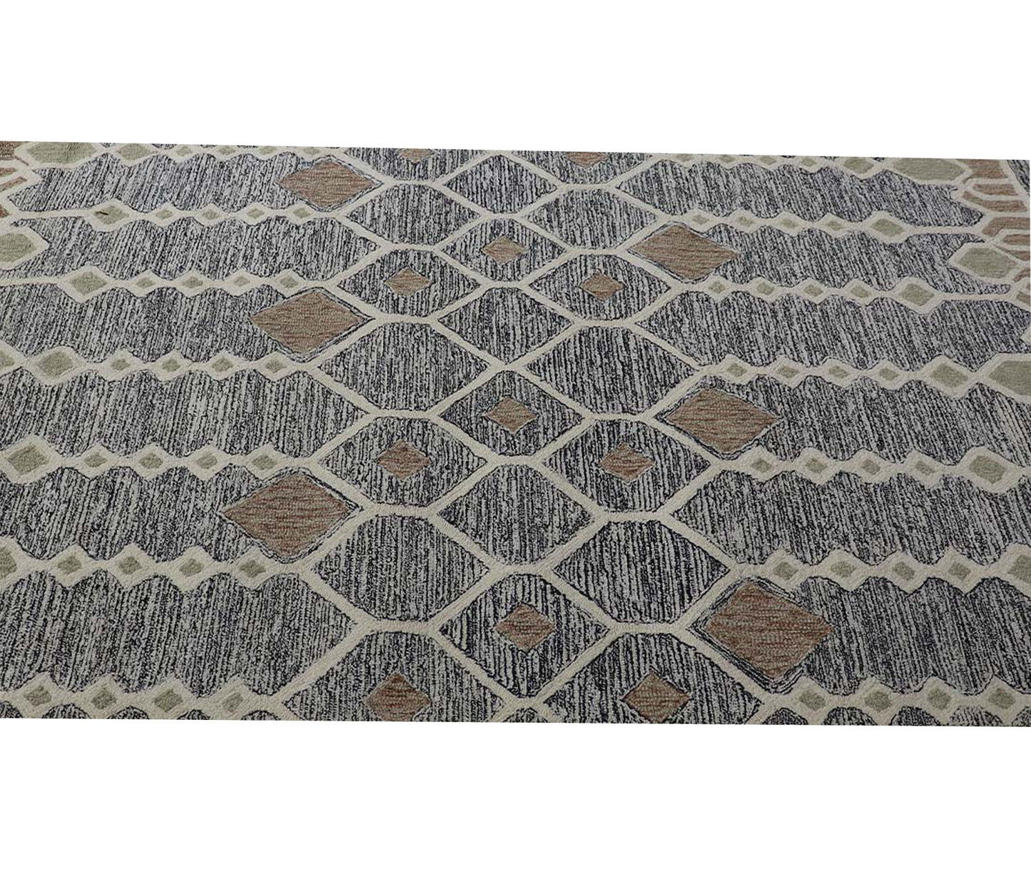 Cosmic Collection- Handtufted Modern Charcoal Colour Wool Rug