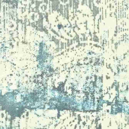 Cosmic Collection- Handloom Modern Green & Blue Colour Viscose Rug.