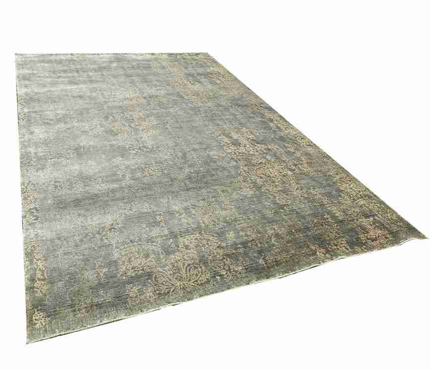 Cosmic Collection- Handloom Modern Grey & Ivory Colour Viscose Rug