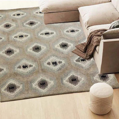 Cosmic Collection- Handtufted Modern Beige Colour Wool Rug