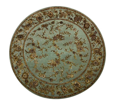 Heritage Hues Handknotted Wool/Silk Rug