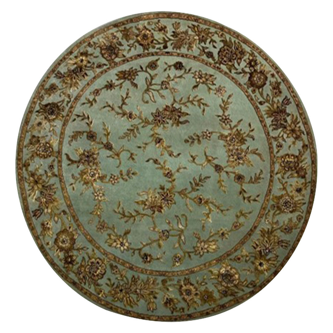 Heritage Hues Handknotted Wool/Silk Rug