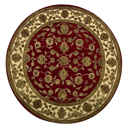 Heritage Hues - Handknotted Traditional Green Colour Wool & Silk Rug