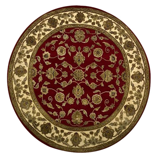 Heritage Hues - Handknotted Traditional Green Colour Wool & Silk Rug