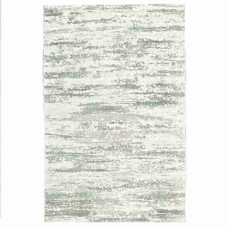 Cosmic Collection- Handloom Modern Light Green & Brown Colour Viscose Rug