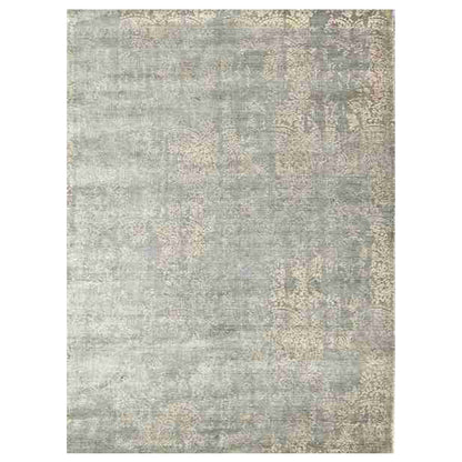 Cosmic Collection- Handloom Modern Grey & Ivory Colour Viscose Rug