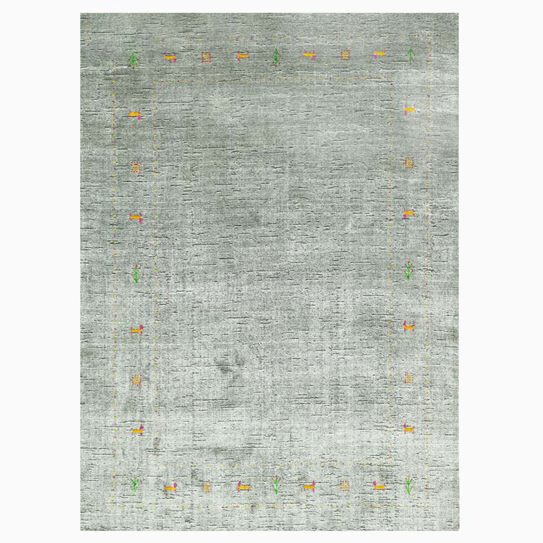 Harmony In Hues Handloom Wool/Viscose Rug.