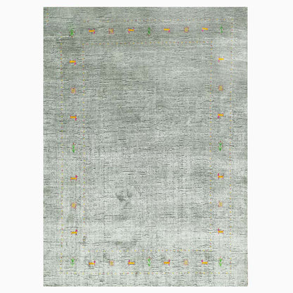 Harmony In Hues Handloom Wool/Viscose Rug.