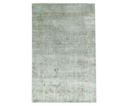 Harmony In Hues Handloom Wool/Viscose Rug.