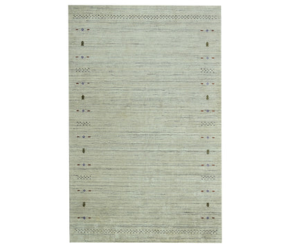 Harmony In Hues Handloom Wool/Viscose Rug.