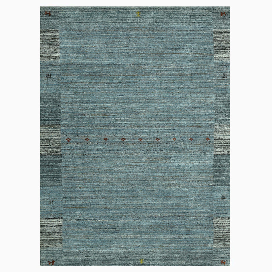 Harmony In Hues Handloom Wool/Viscose Rug.