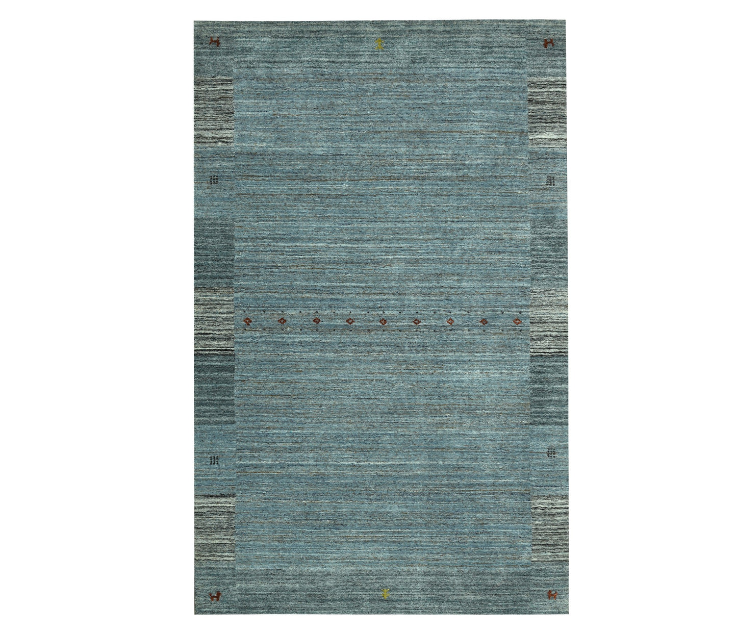 Harmony In Hues Handloom Wool/Viscose Rug.