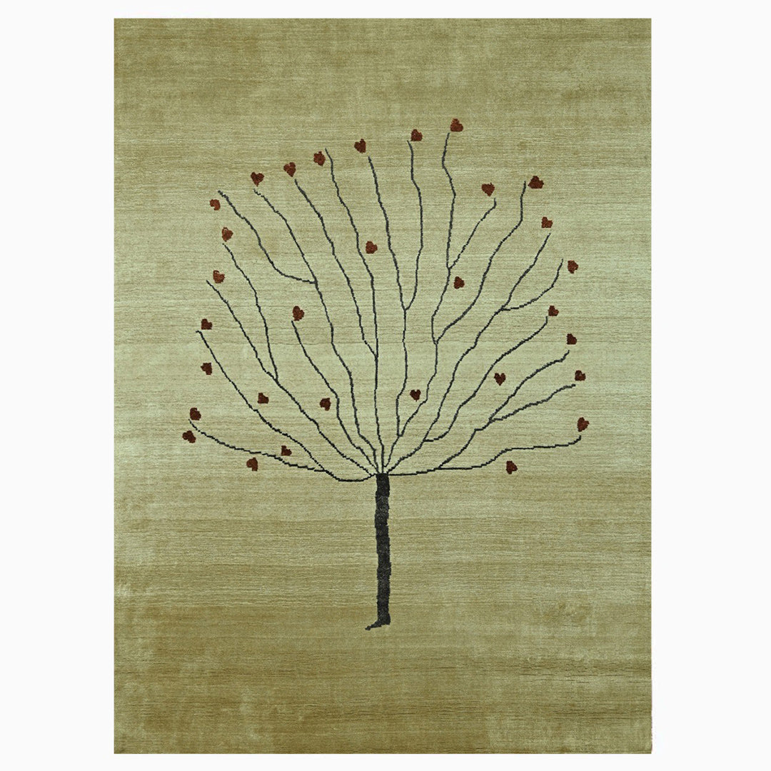 Harmony In Hues Handloom Wool/Viscose Rug.