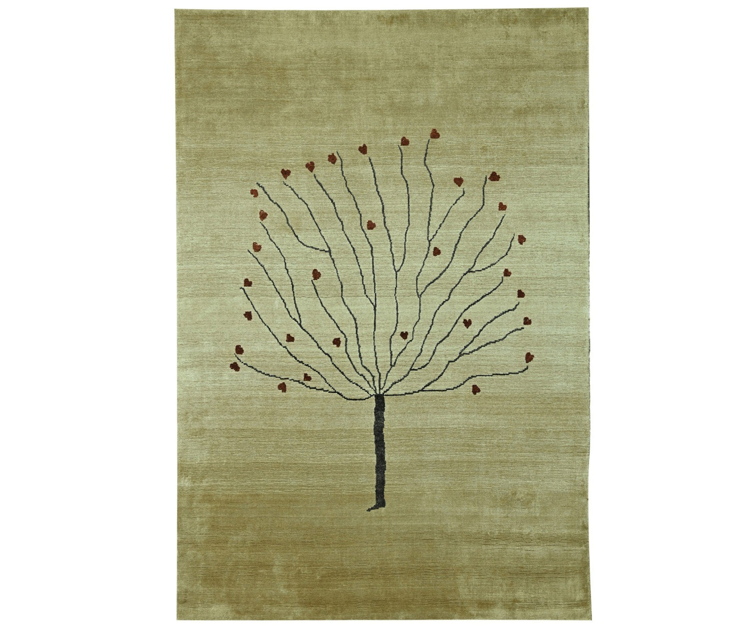 Harmony In Hues Handloom Wool/Viscose Rug.