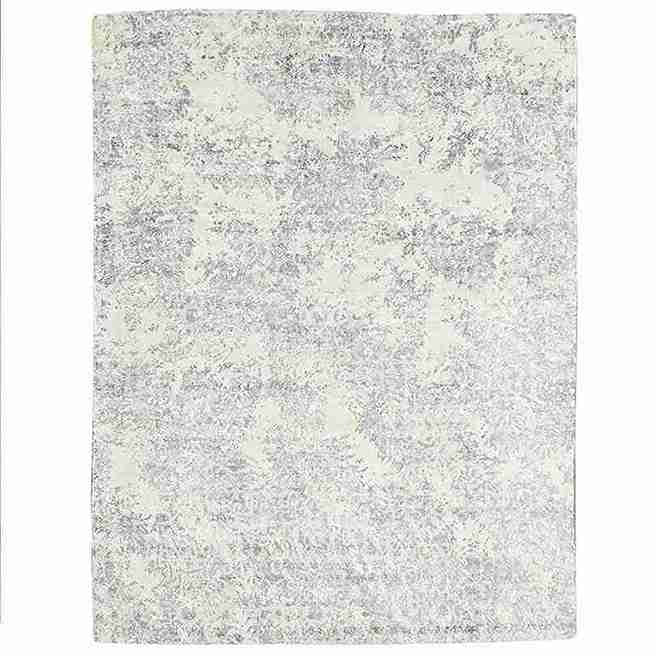 Cosmic Collection- Handloom Modern Grey & Beige Colour Viscose Rug