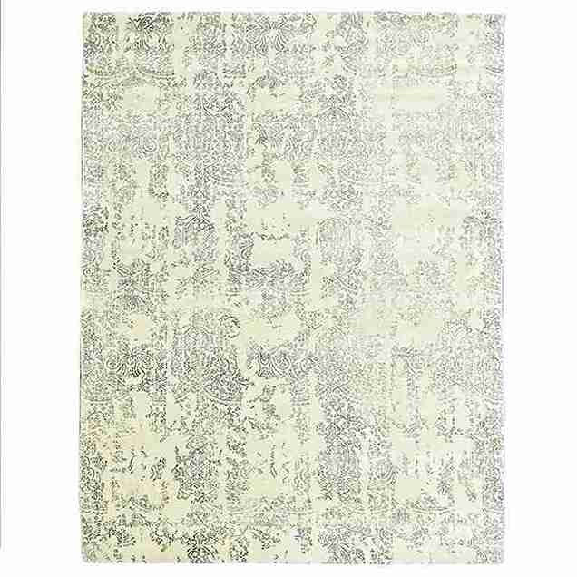 Cosmic Collection- Handloom Modern Black & Beige Colour Viscose Rug