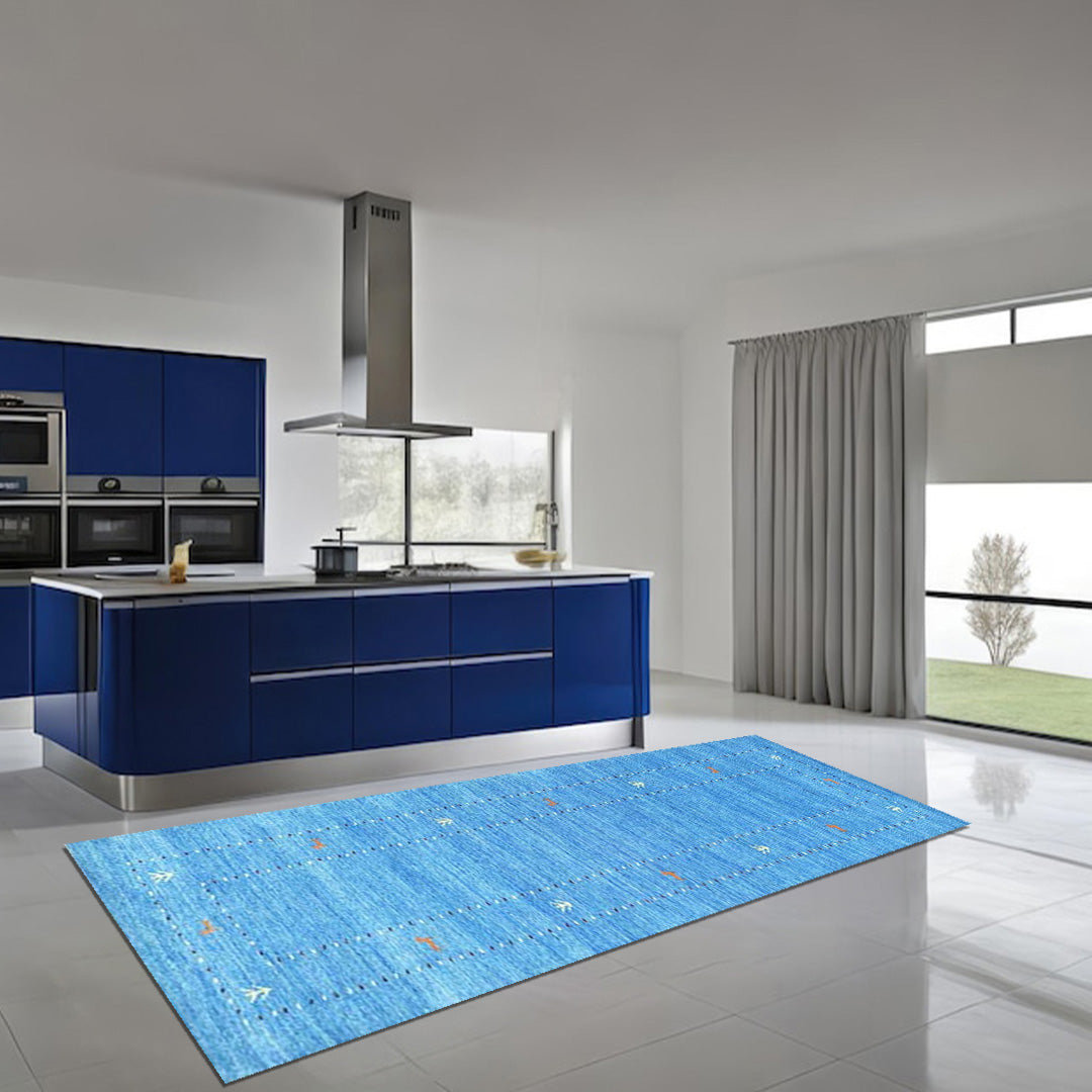 Whispering Threads Handloom Wool Runner.